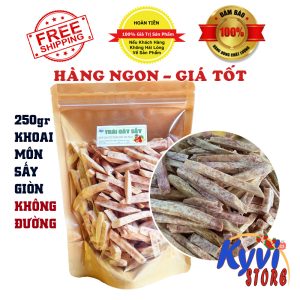 Khoai môn sấy giòn không đường